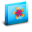 Folder Flor Blue Icon 32x32 png